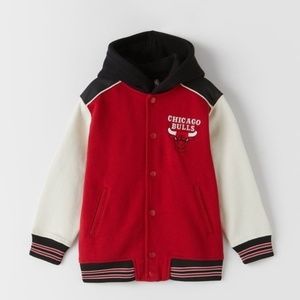 Zara CHICAGO BULLS NBA BOMBER JACKET kids 9